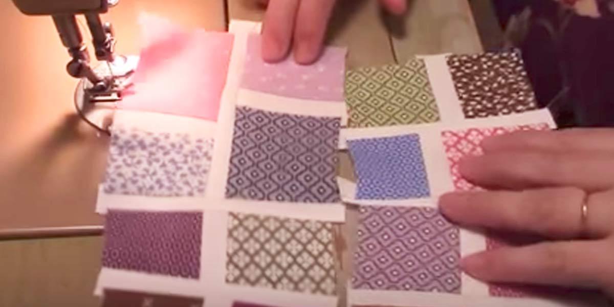 She Cuts Up Small Squares And Places Them Like A Mosaic Creating A Unique Quilt!