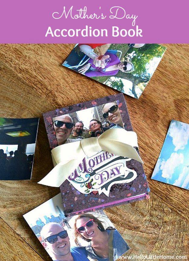 DIY Mother's Day Accordion Book, a thoughtful handmade token, easy to make ahead and set aside until it is needed