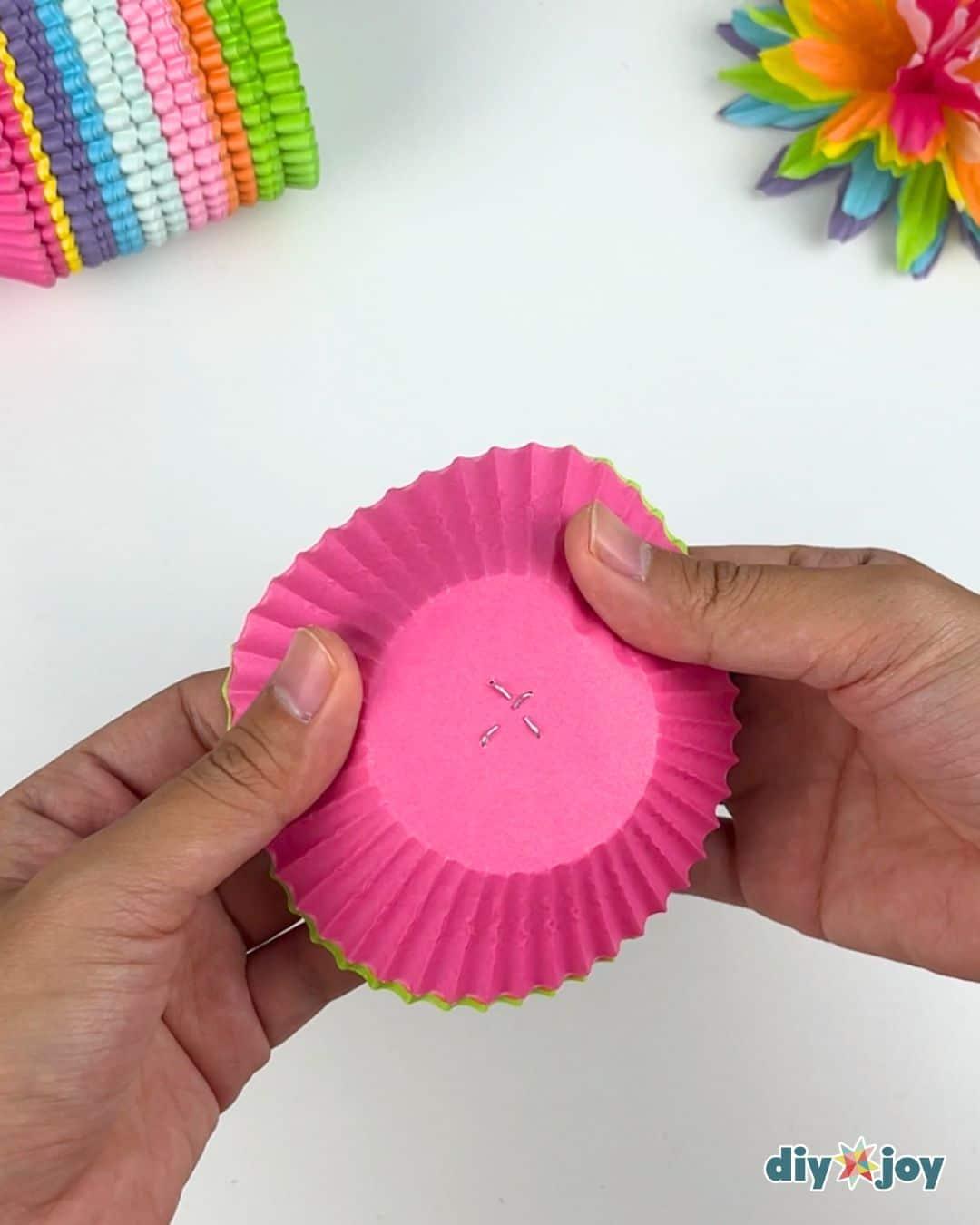 Homemade Paper Flowers Cupcake Liners — staple