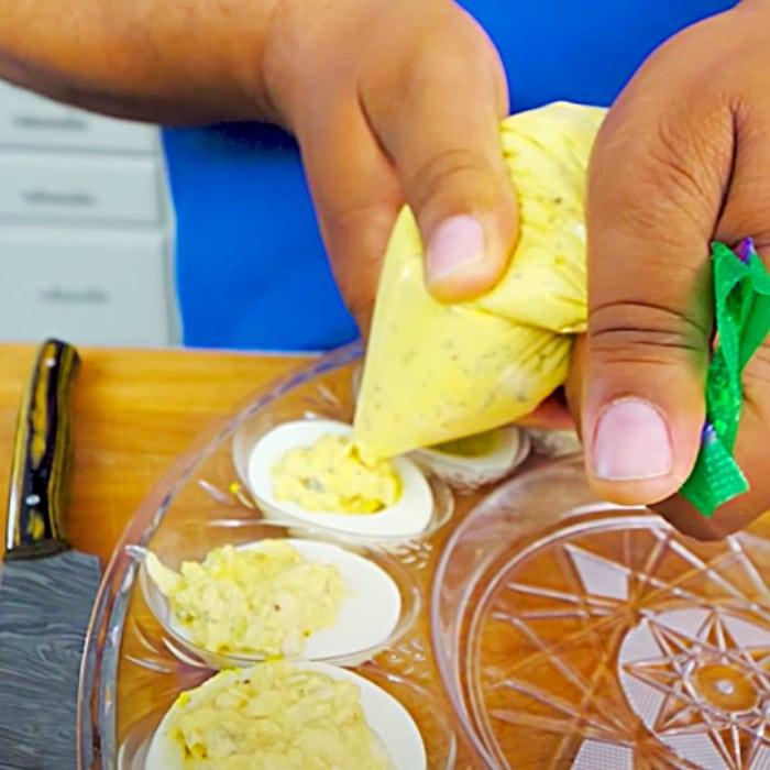 Easy Party Food Ideas - Egg Recipe Ideas - How To Make Deviled Eggs With Crab