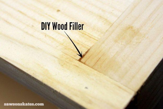 Cool Woodworking Tips - DIY Wood Filler- Easy Woodworking Ideas, Woodworking Tips and Tricks, Woodworking Tips For Beginners, Basic Guide For Woodworking - Refinishing Wood, Sandin