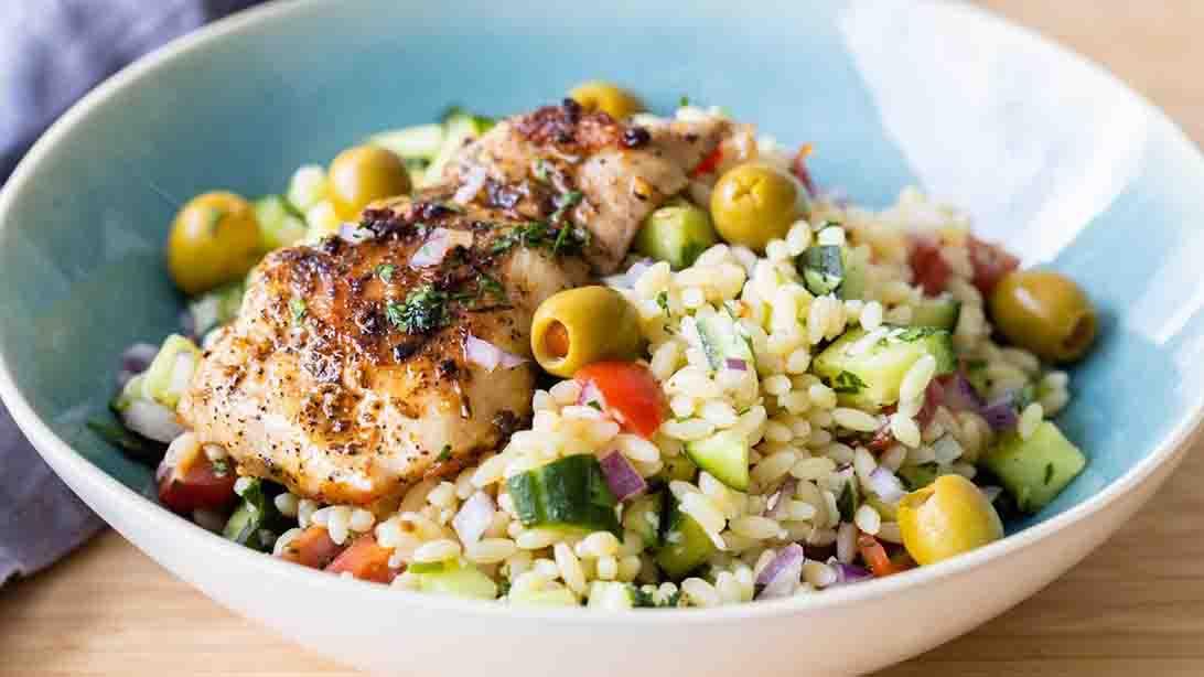 Mediterranean Chicken Orzo Recipe