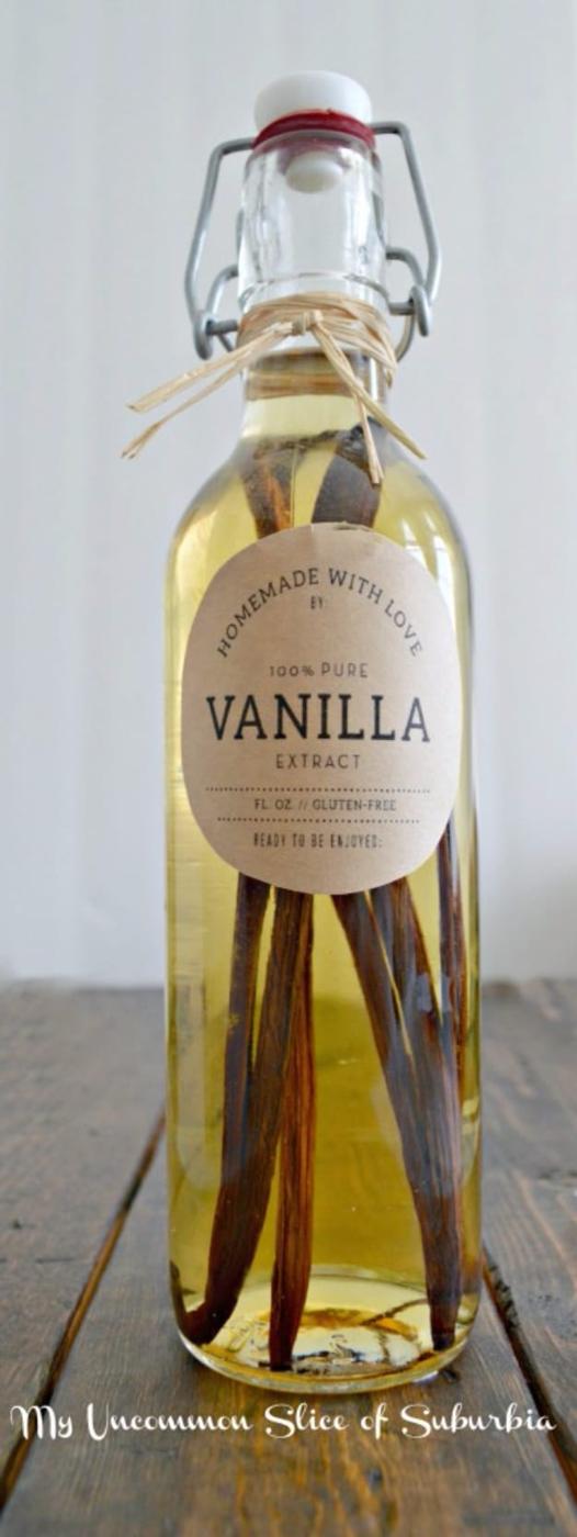 Homemade Vanilla Extract, a gift for neighbors, simple enough for a first try and an idea worth saving for later