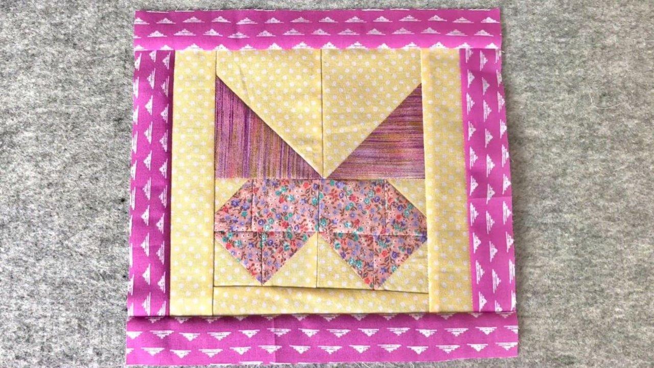 Butterfly Scrap Quilt Block