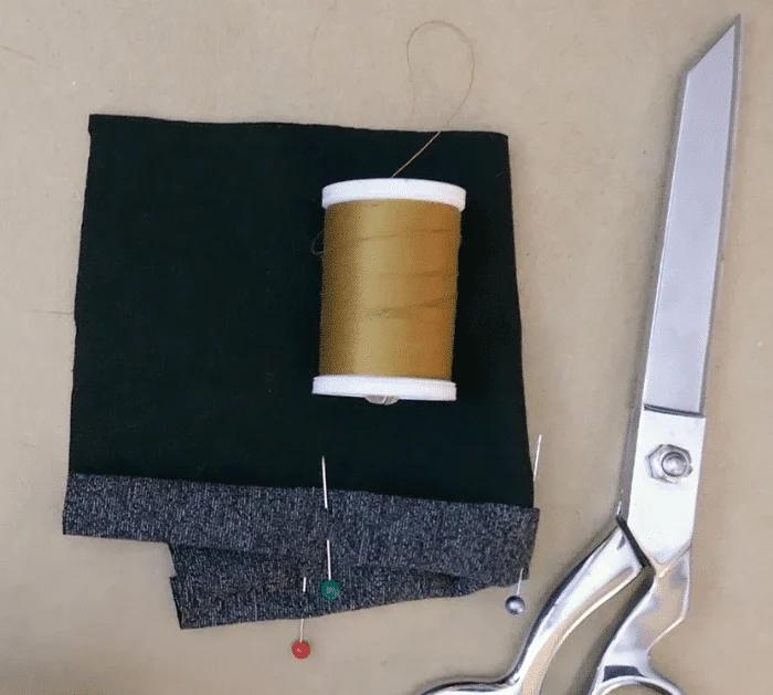 Stretchy Fabric Invisible Hem Sewing Tutorial