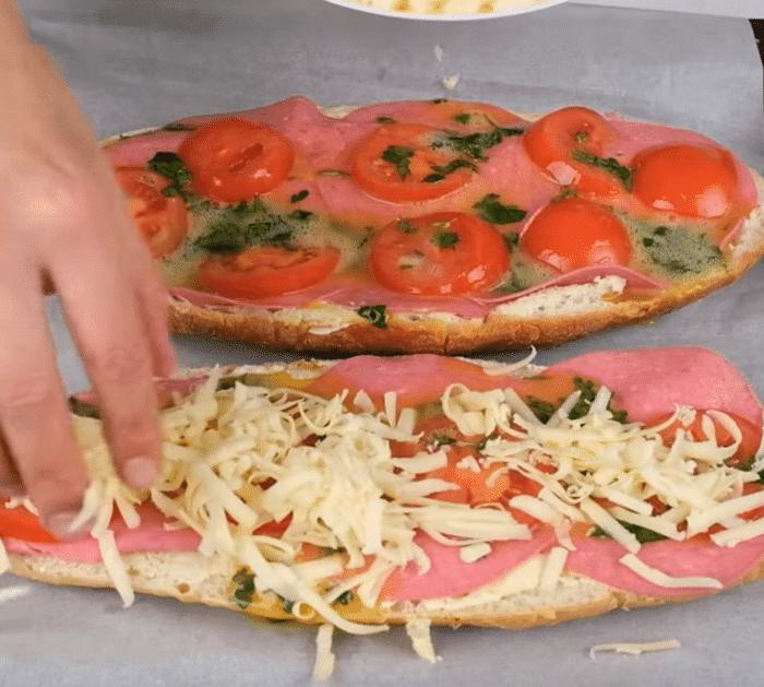Easy Breakfast Bread Pizza Instructions