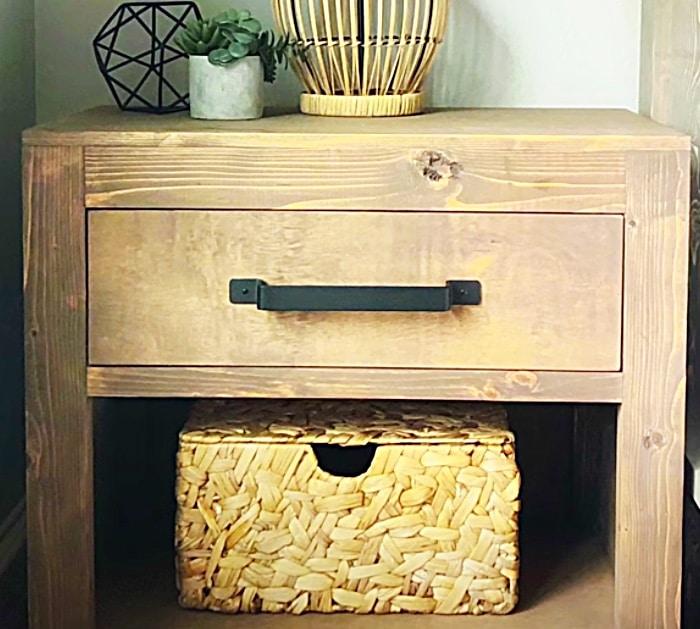 Rustic Furniture Ideas - How To Make a Nightstand - DIY Bedroom Ideas