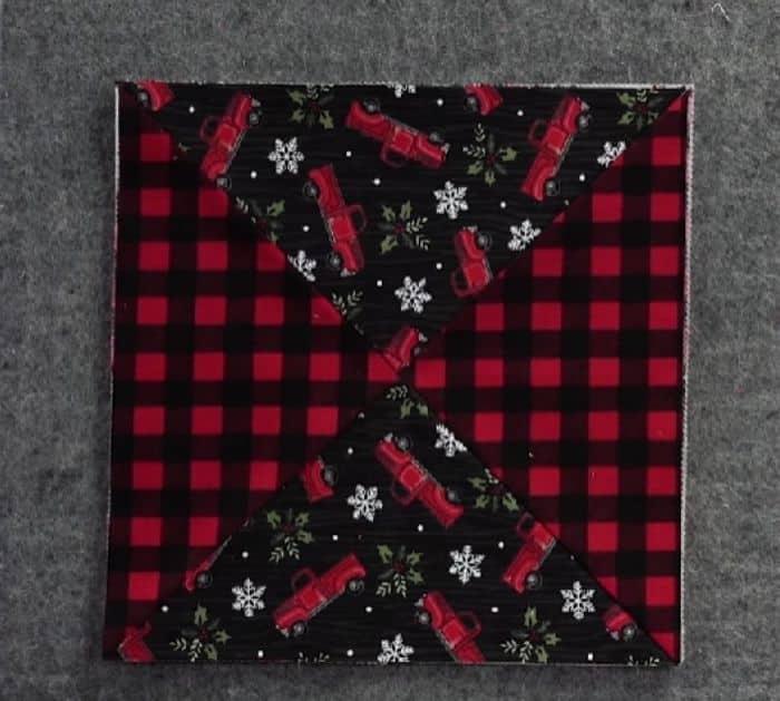 Cathedral window hot pad sewing tutorial