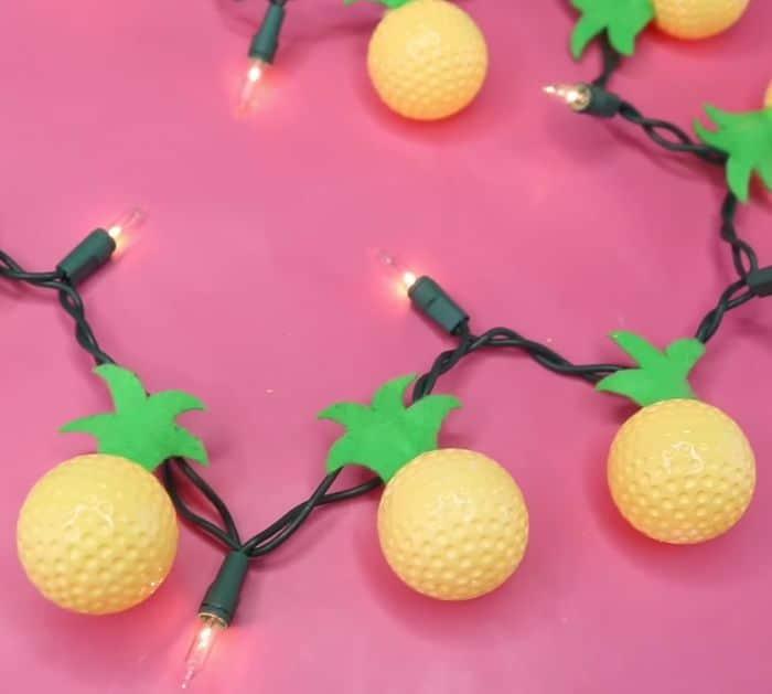 How To Make A DIY Pineapple String Light
