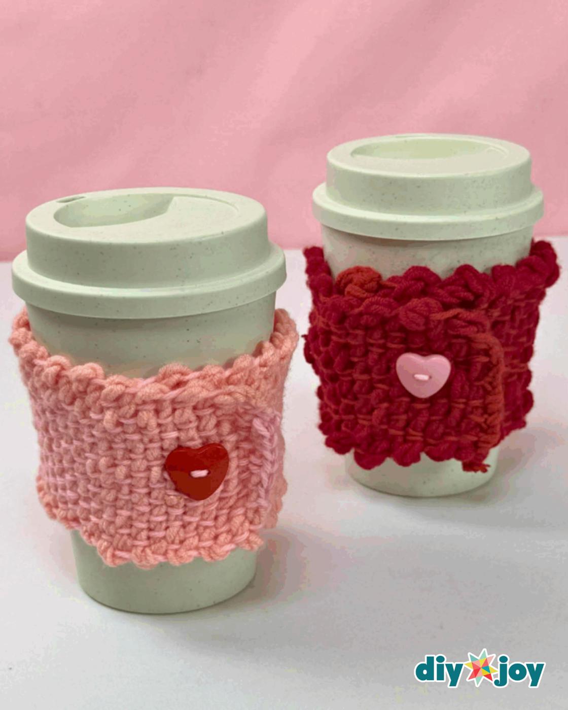 Homemade Cheap And Gift — 3. woven yarn mug cozy