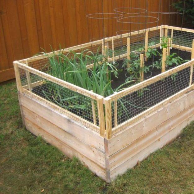 Fenced Garden Bed, a budget friendly way to update the space and a simple upgrade almost anyone can try
