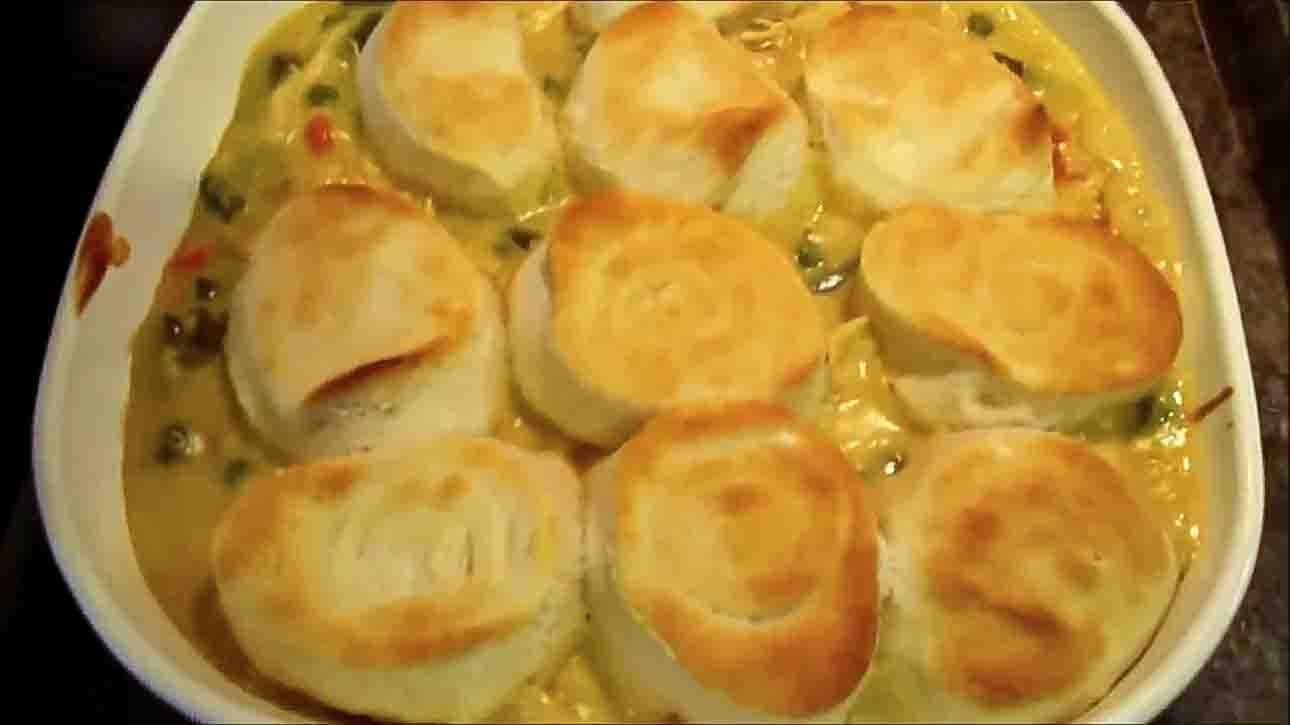 4-Ingredient Slow Cooker Chicken Pot Pie