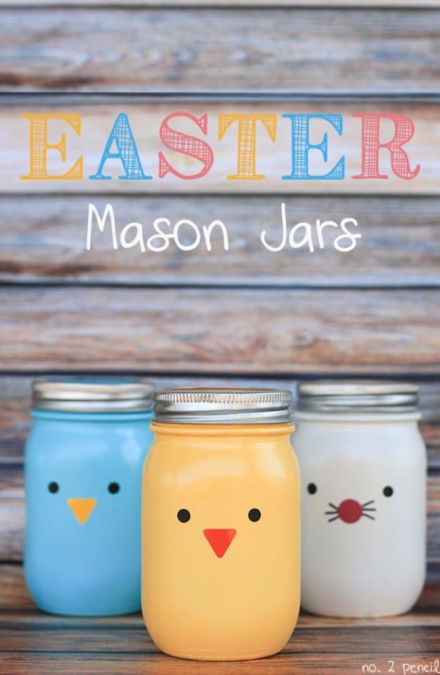 Easter Mason Jars Craft, an easter decoration idea worth trying this season and an idea that is easy to recreate at home