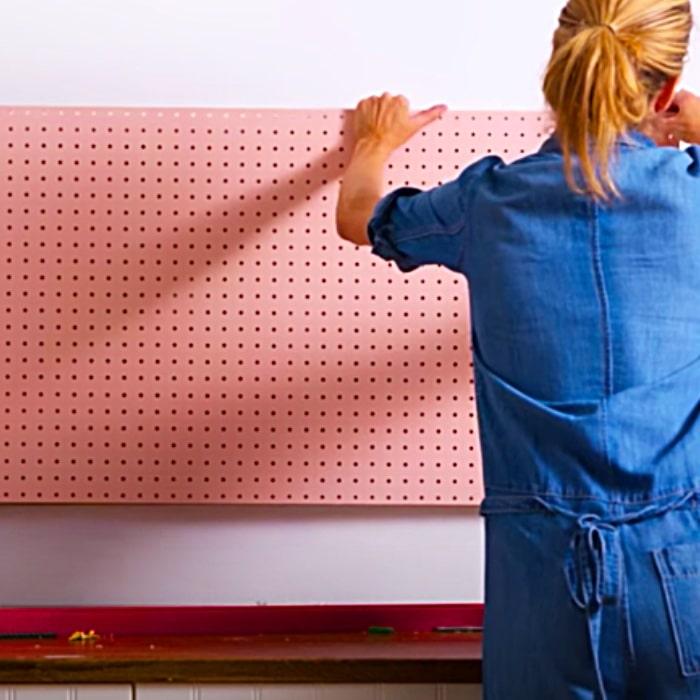 DIY Kitchen Pegboard Storage - Easy DIY Ideas - Storage Unit Ideas