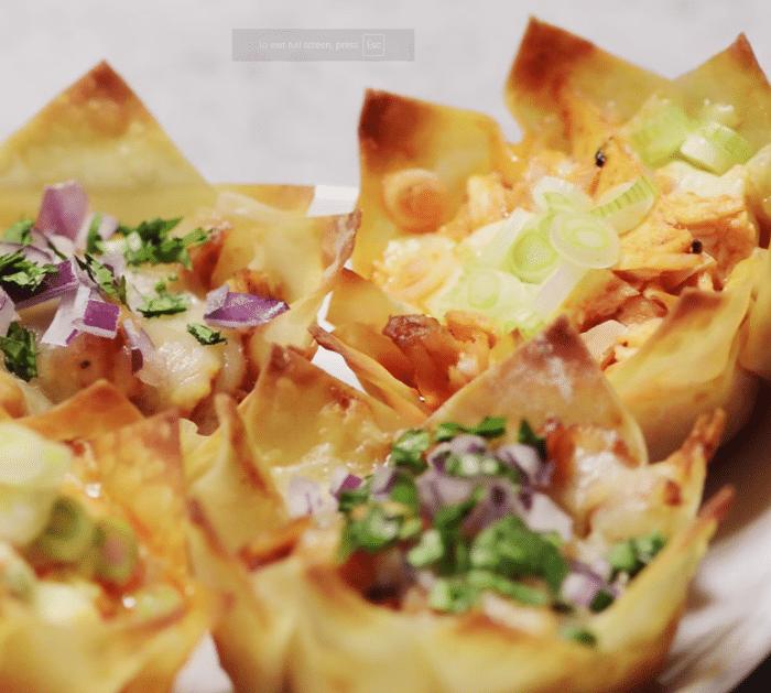 How to Make Chicken Wonton Cups: