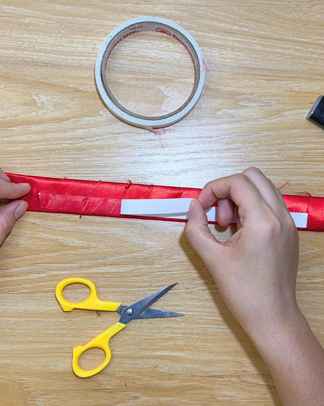 Easy 2 Minute Ribbon Rose — step 4