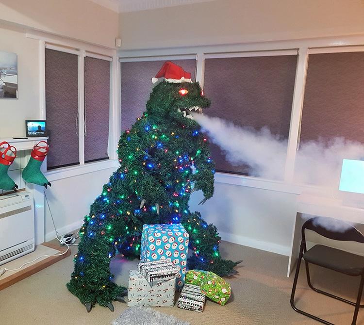 Godzilla Christmas Tree DIY