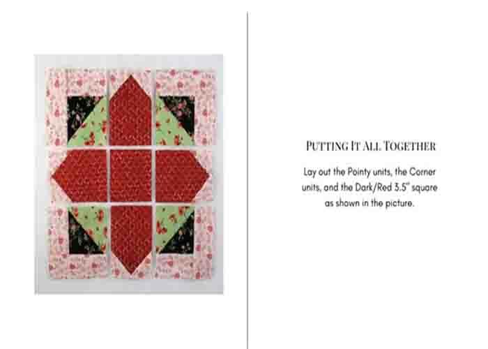 Assembling the empire quilt block