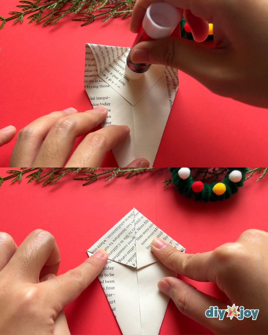 Easy Paper Star Ornament — diy holiday decor