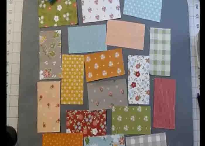 Assembling the broken courthouse quilt block