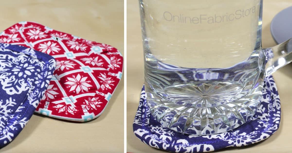 Sewing Tutorial – DIY Fabric Coasters