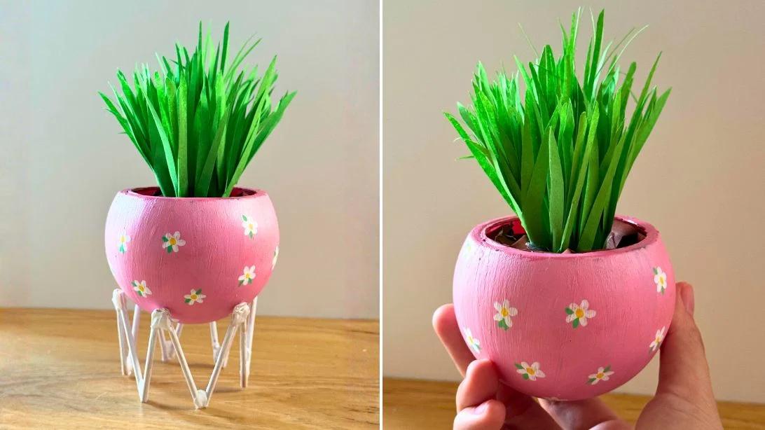 DIY Glass Bulb Planter