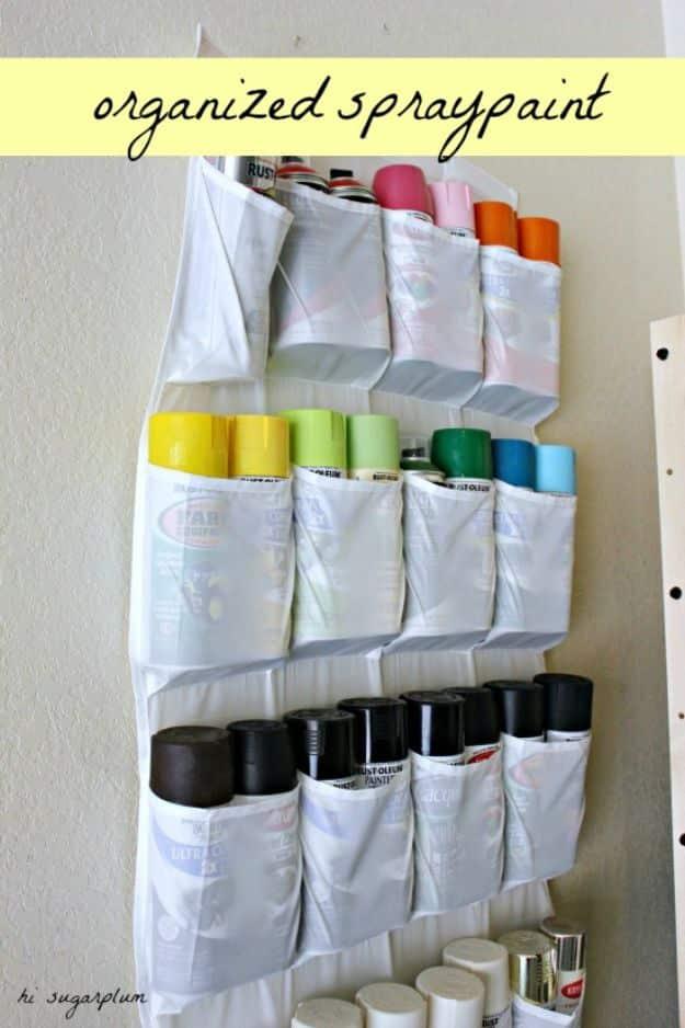 Organized Spray Paint, easy to fit into a free afternoon and a great fix using stuff you already have on a shelf