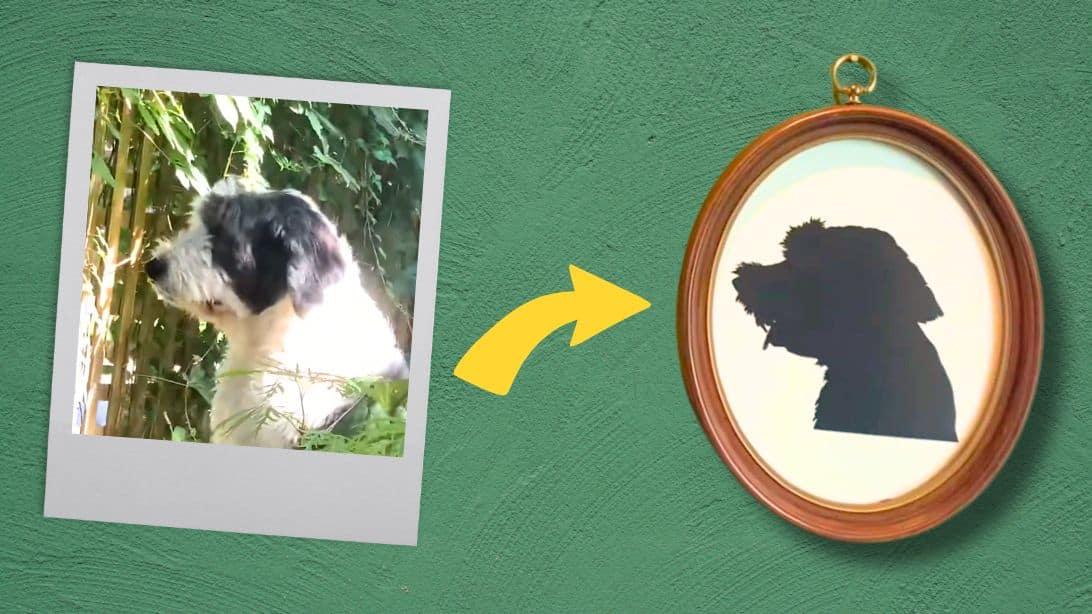 DIY Vintage Pet Portrait