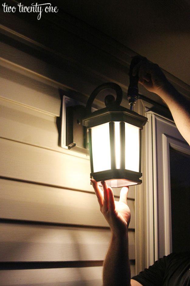 Back Patio Light, low effort once the supplies are laid out and charm that photographs better than it costs