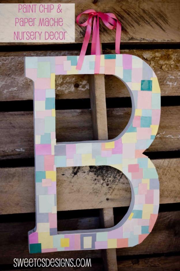 Paint Chip Monogram, no power tools required for the basic build and something worth showing off once it is done
