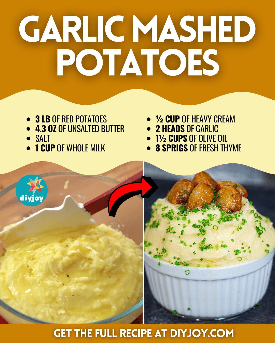 Easy Garlic Mashed Potatoes Recipe