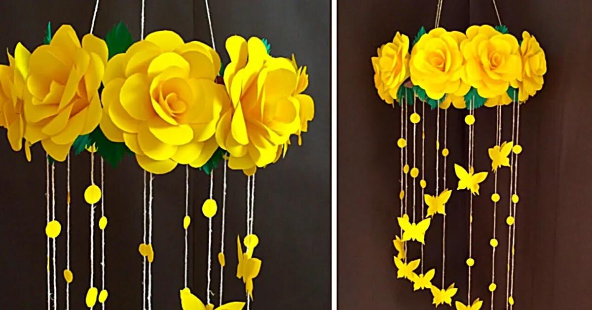 DIY Paper Rose Mobile