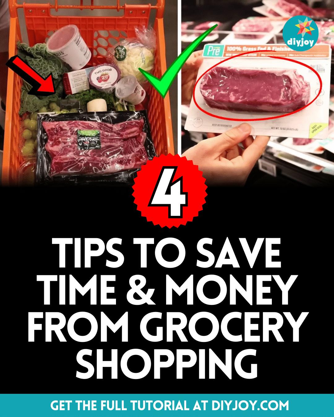 4 Tips To Save Time & Money From Grocery Shopping