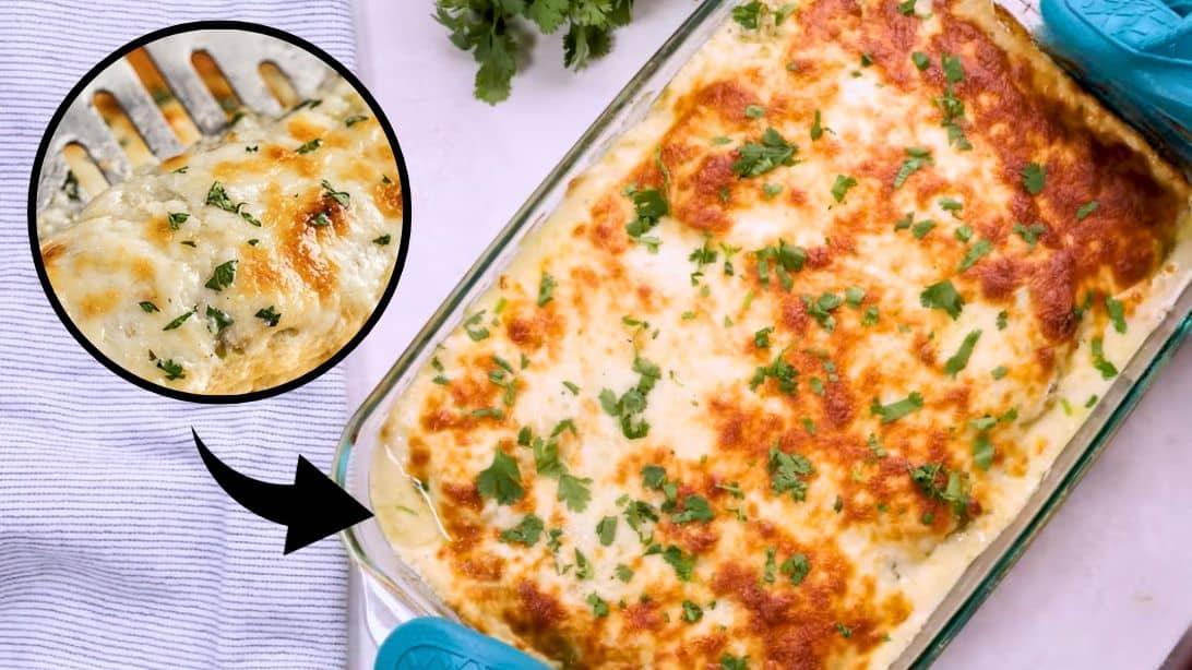 Green Chili Chicken Enchiladas