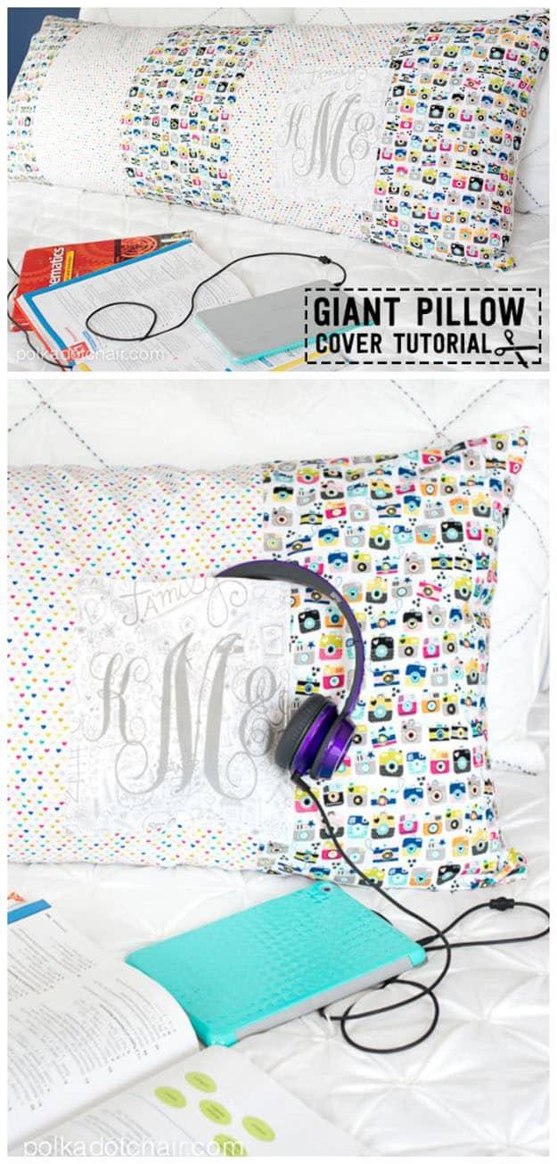 Body Pillow Sewing Tutorial, an easy way to practice a new sewing technique and a charming handmade touch for any bed