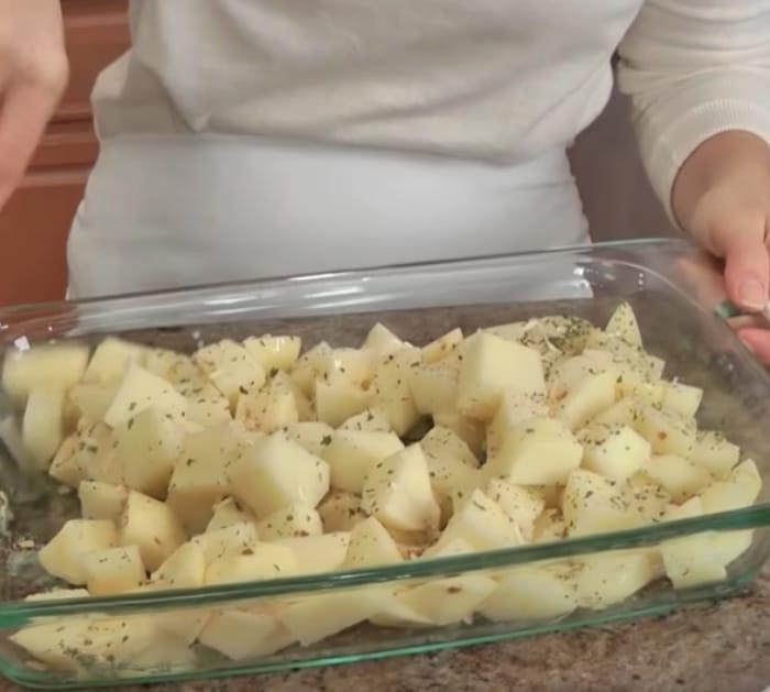 Make a Cheesy Bacon Ranch Potato Casserole