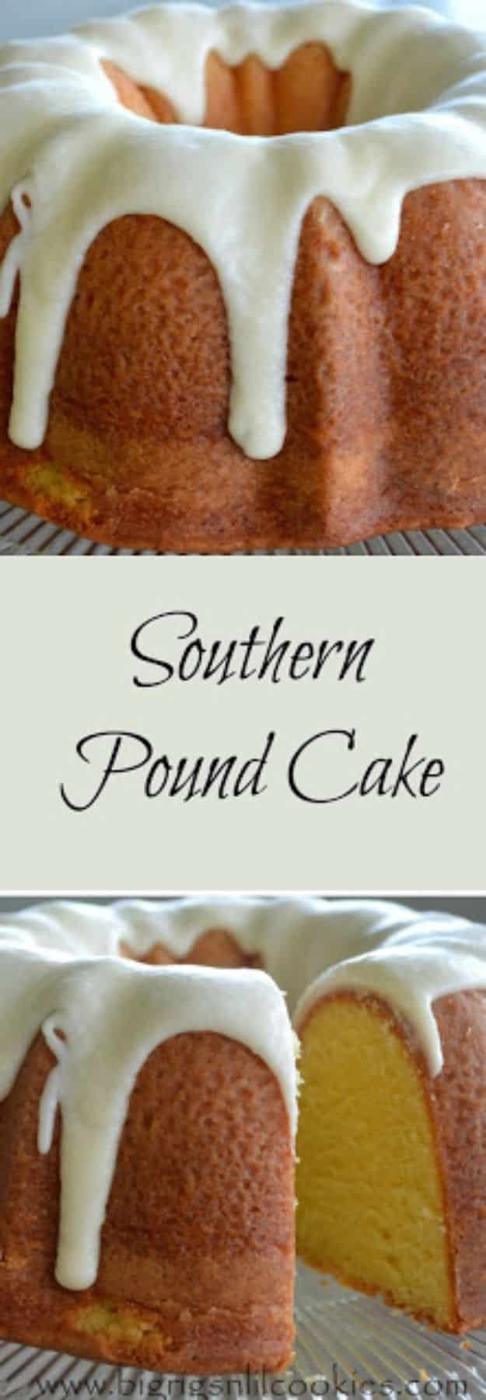 Best Country Cooking Recipes - Southern Pound Cake - Easy Recipes for Country Food Like Chicken Fried Steak, Fried Green Tomatoes, Southern Gravy, Breads and Biscuits, Casseroles a