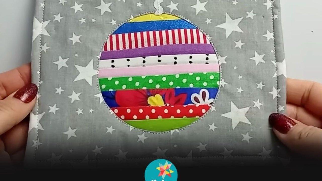 Easy Christmas Pot Holders from Fabric Scraps