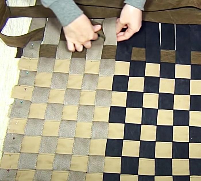 How to cut jeans and make a woven rug