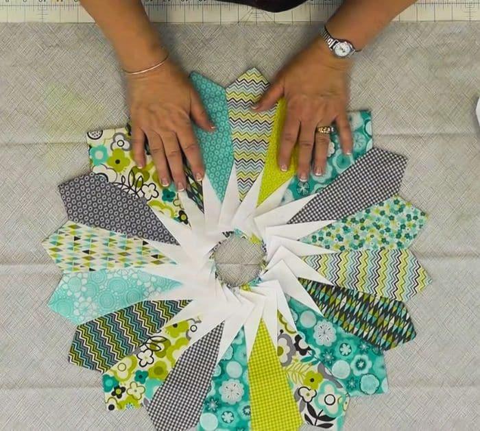 How to Make a Dresden Sunburst Quilt (2)