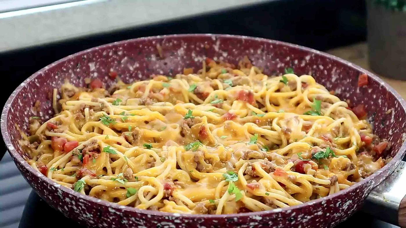 Best One Pot Taco Spaghetti Recipe
