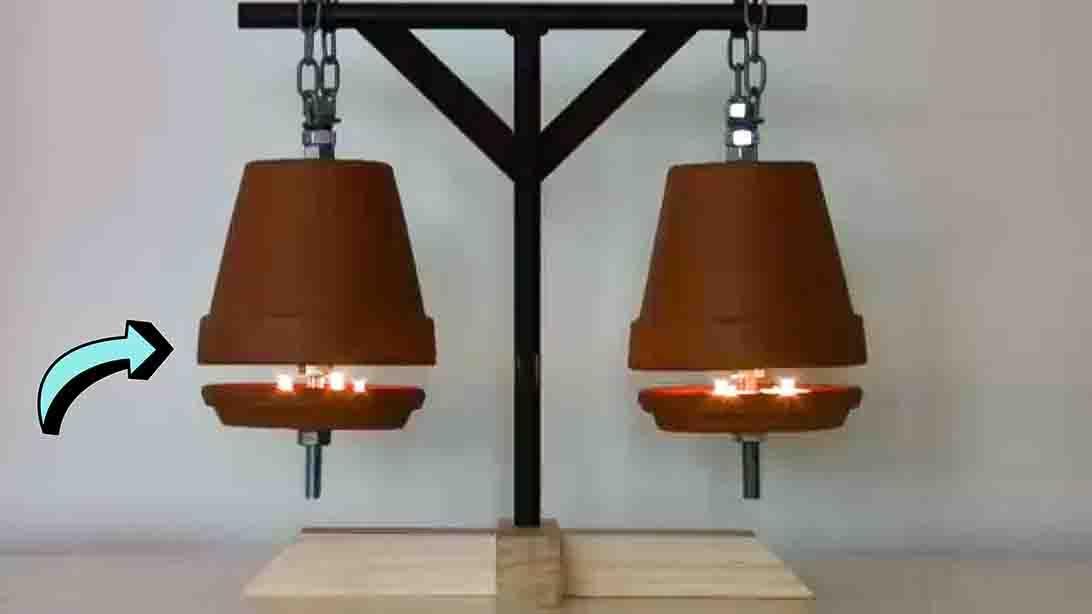 DIY Hanging Flower Pot Heater for Winter