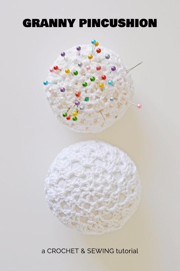 DIY Crochet Pincushion, a handmade stitch project, easy to scale up for a whole batch and a keepsake worth handing down