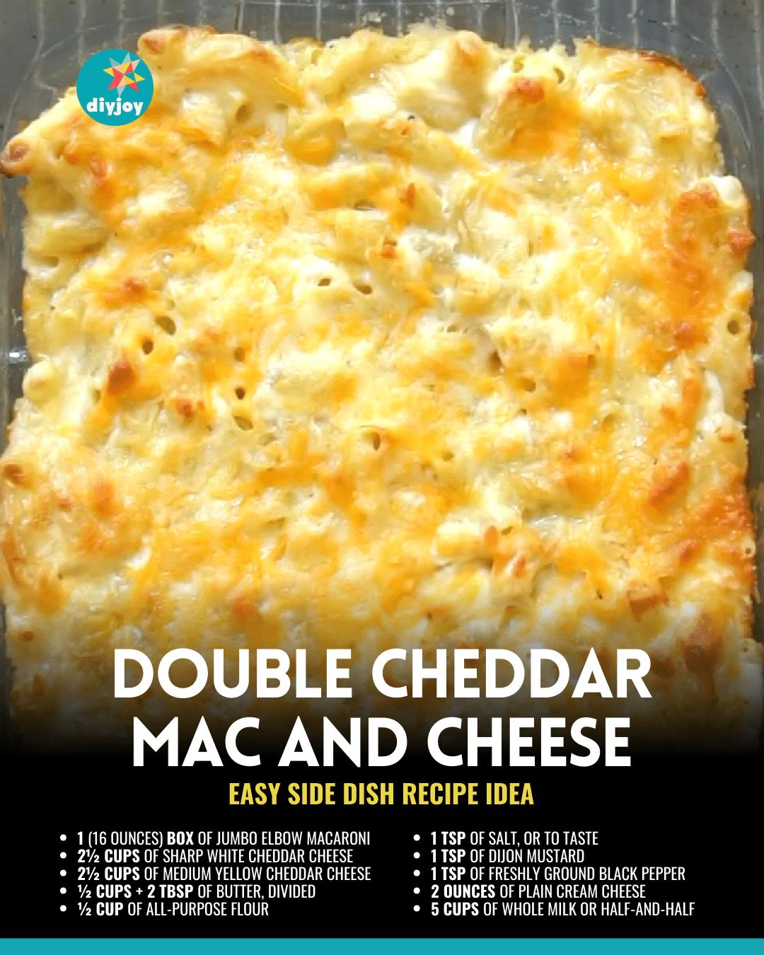 Easy Double Cheddar Mac And Cheese Recipe