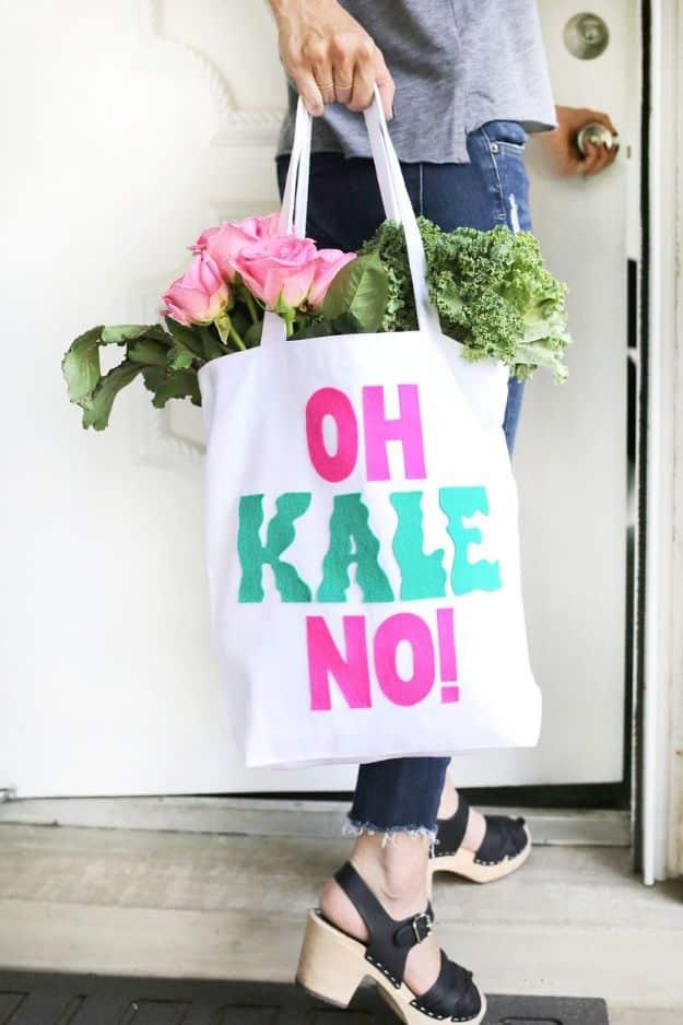 Oh Kale No Shopping Bag, forgiving enough for a first attempt and a nice way to make a plain corner feel finished