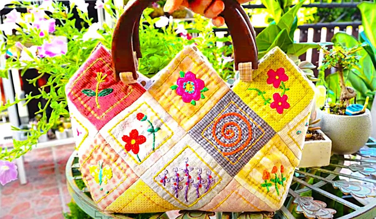 25 Squares Tote Bag