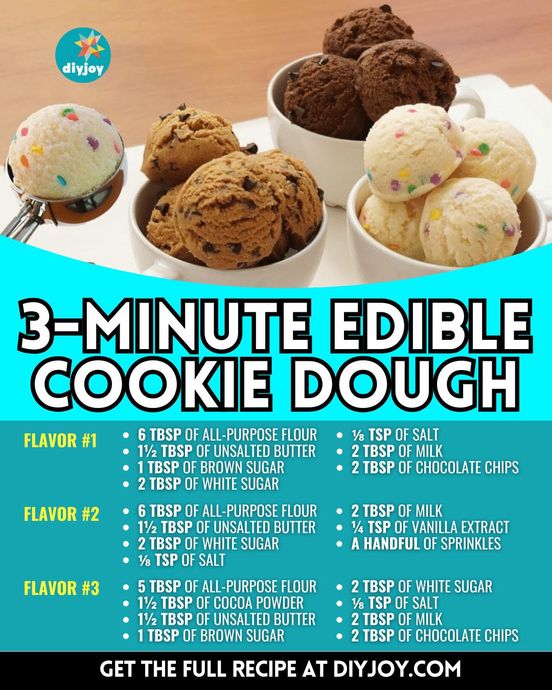 Easy 3-Minute Edible Cookie Dough Recipe