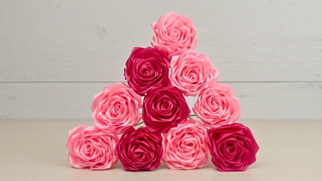 Easy DIY Ribbon Rose Tutorial for Beginners