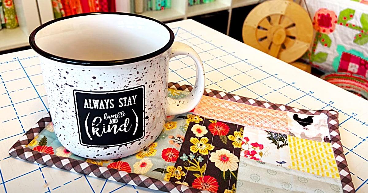 How To Make A Quilt-As-You-Go Mug Rug