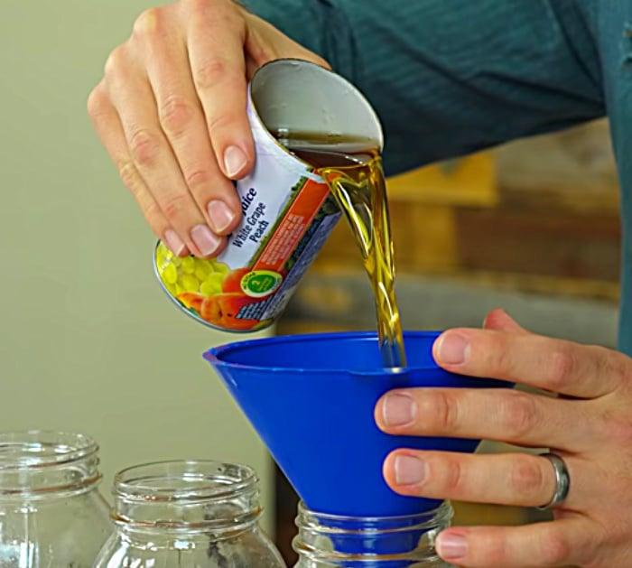 Make some Peach Pie Moonshine with Everclear and peaches